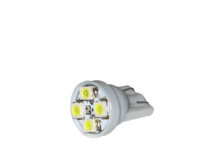 Светодиод Т10 -  4SMD  1210 белый МТ 10/100_