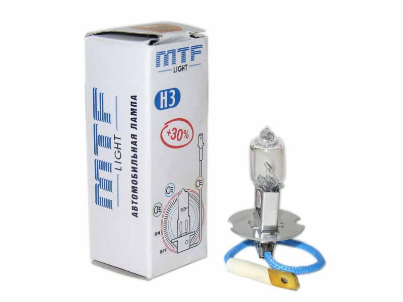 Лампа MTF H3 12V55W Standart+30% 2900K (Корея)