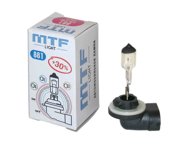 Лампа MTF H27 12V27W 881 Standart+30%(Корея)