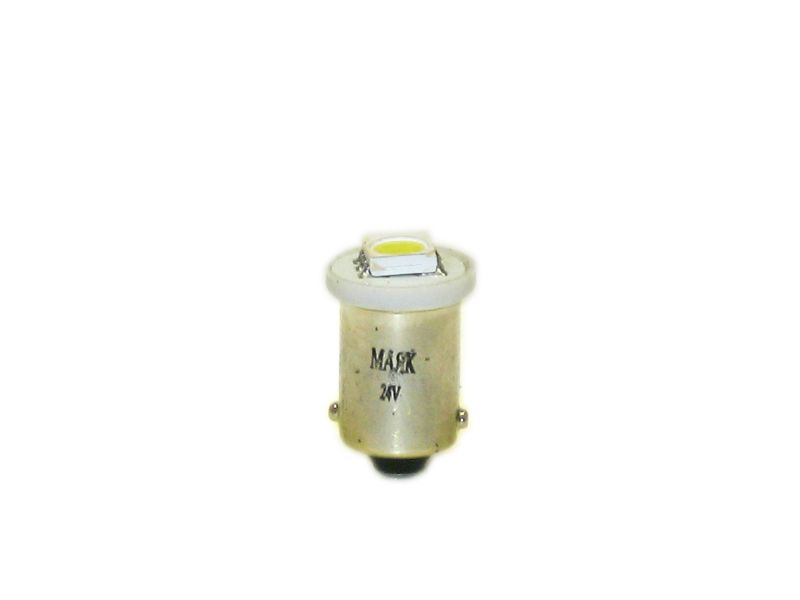 Светодиод 24V T 8  1SMD BA9S WHITE "Маяк"/10