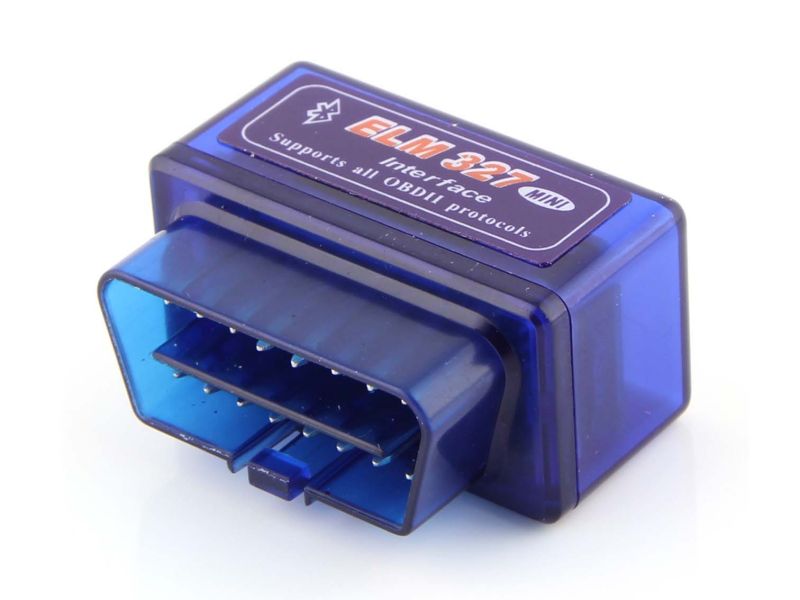 Тестер диагностический OBD2 Bluetooth ELM 327 (прошивка 2.1 синий)