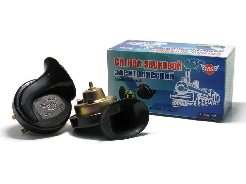 Сигнал звуковой электрический, "улитка" GMP, 510Гц-410Гц, 12В МТ 1/40_