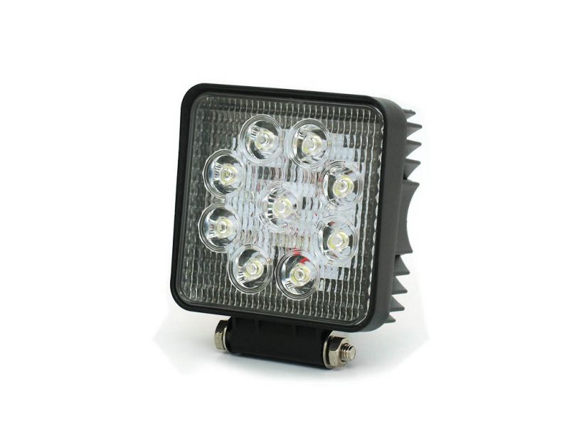 Фара светодиод. дополнит.  9 Cree smd 27 Вт, 10-30 В, квадратн. дл.110мм 1/20_