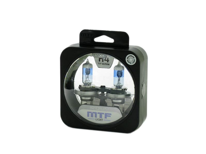 Набор ламп MTF H4 12V55W Iridium (Корея)