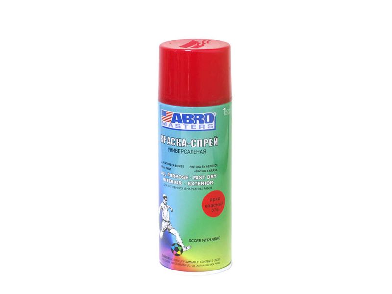 Краска спрей ABRO SP-076-AM (Ярко-красная) 1/12