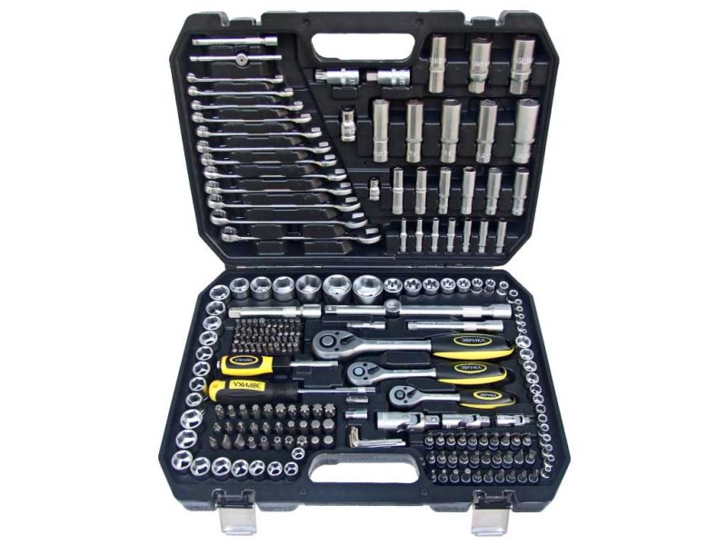 Набор инструментов 216пр. ER-80216 1/4&1/2"&3/8"  6-гр. . ЭВРИКА /1/2