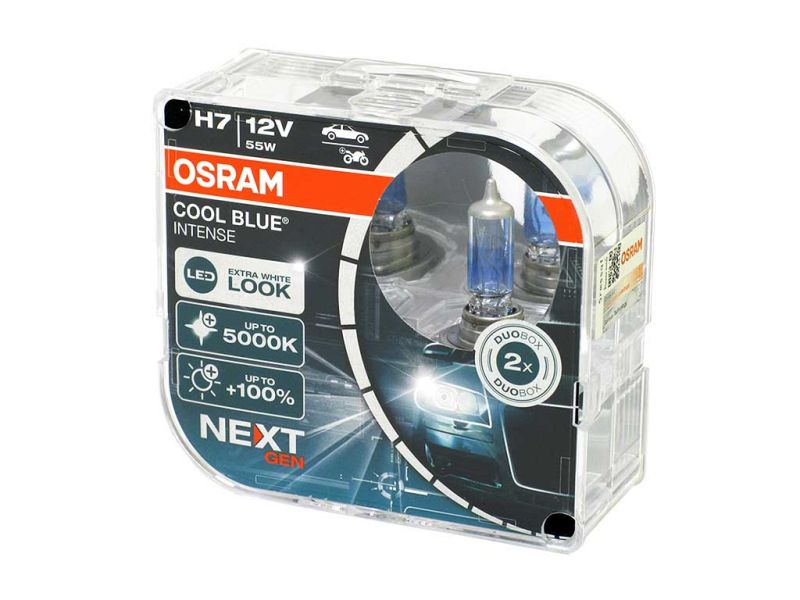 Лампа Osram H7 12V55W +100% COOL BLUE INTENSE (NextGen)