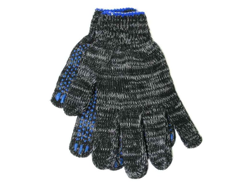 Перчатки х/б с ПВХ  7,5кл. 5-нитка рябые /10/300