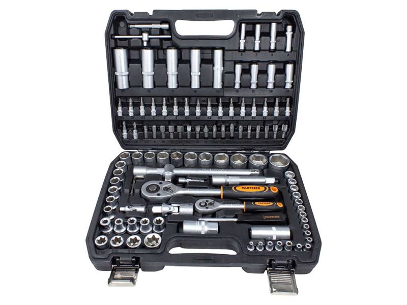 Набор инструмента 108пр.1/4"&1/2" (6-гран)(4-32мм) Partner