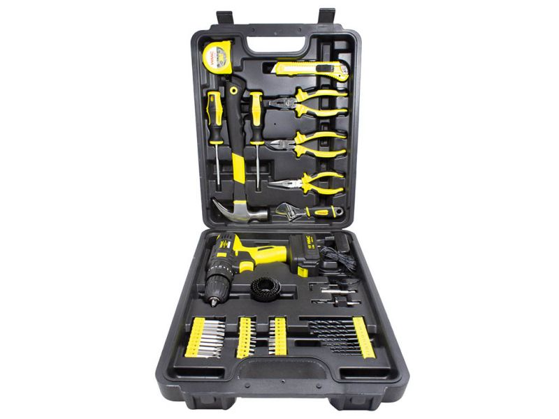 Набор инструментов с аккумуляторным шуруповертом 57пр(16V, 1.3Ah) WMC TOOLS