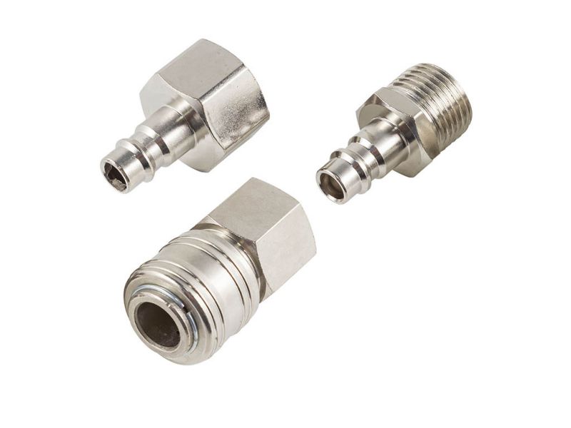 Штуцера пневматические для быстроразъема 1/2", набор 3пр. FORCEKRAFT
