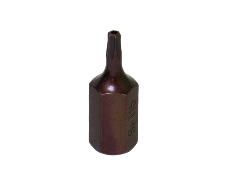 Бита Т15 TORX, 6 лучей, L=30mm с отверстием МАЯКАВТО™ 1/10/80/800_
