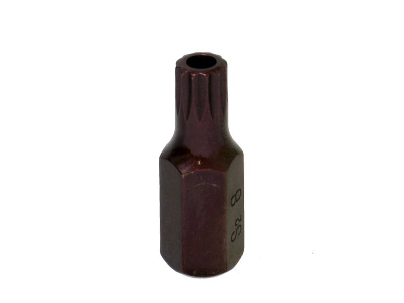 Бита М8 SPLINE, 12 лучей, L=30mm с отверстием МАЯКАВТО™ 1/10/80/800_