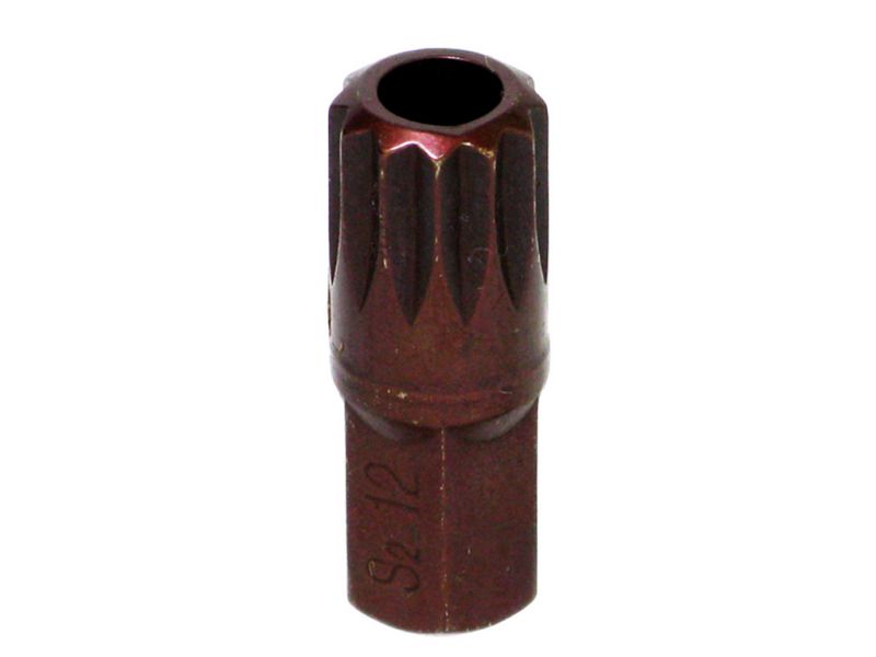 Бита М12 SPLINE, 12 лучей, L=30mm с отверстием МАЯКАВТО™ 1/10/50/500_