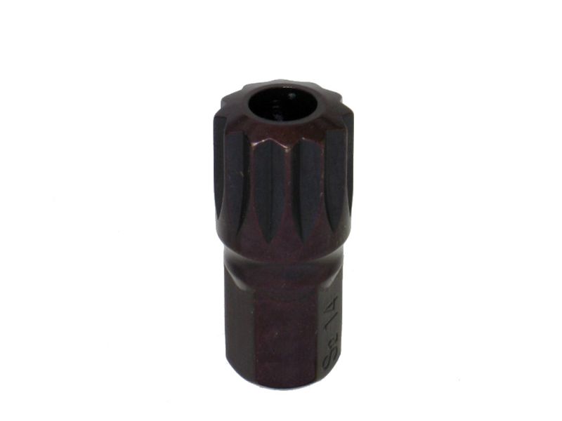 Бита М14 SPLINE, 12 лучей, L=30mm с отверстием МАЯКАВТО™ 1/10/50/500_