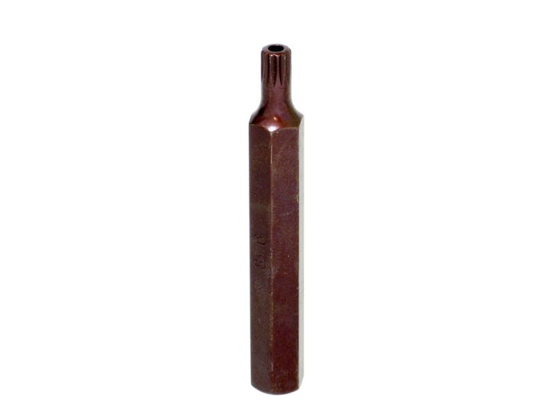 Бита М6 SPLINE, 12 лучей, L=75mm с отверстием МАЯКАВТО™ 1/10/50/500_