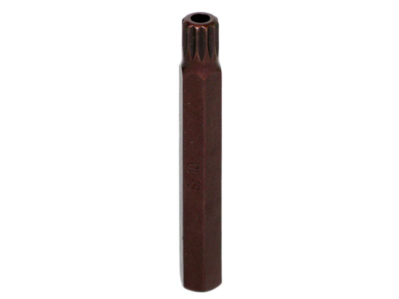 Бита М10 SPLINE, 12 лучей, L=75mm с отверстием МАЯКАВТО™ 1/10/50/500_