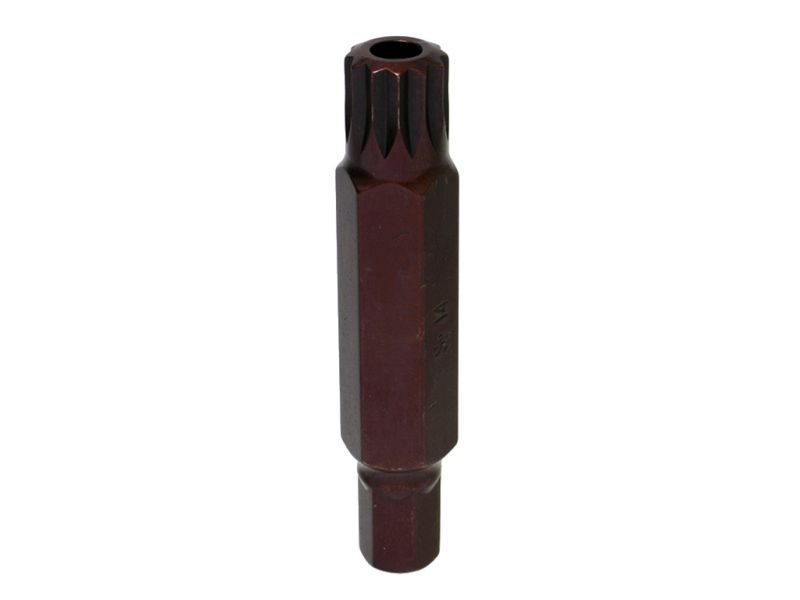 Бита М14 SPLINE, 12 лучей, L=75mm с отверстием МАЯКАВТО™ 1/10/20/200_