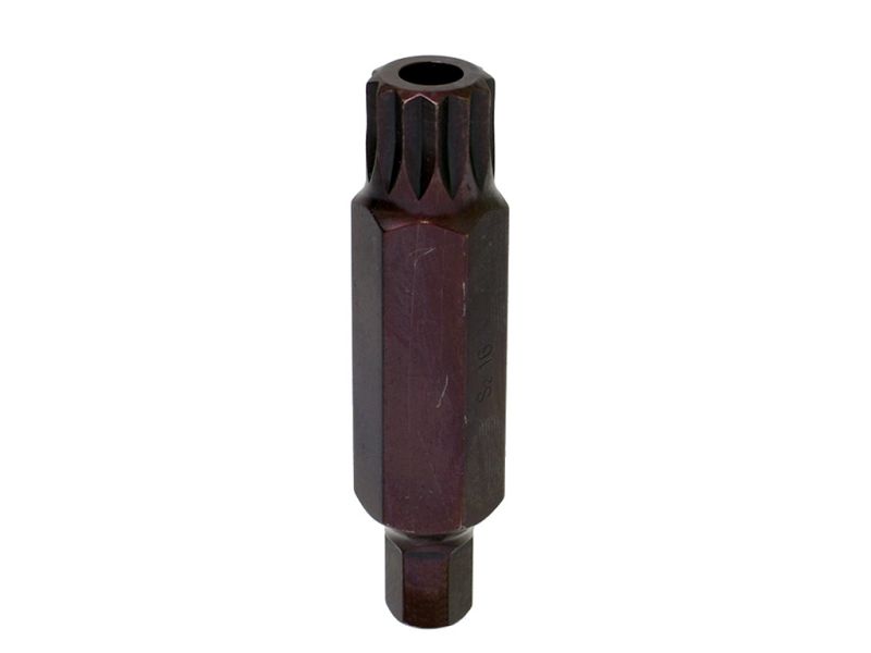 Бита М16 SPLINE, 12 лучей, L=75mm с отверстием МАЯКАВТО™ 1/10/20/200_