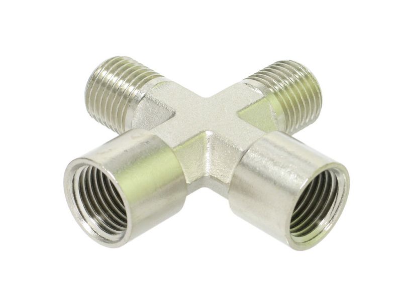 Фитинг -четверник 1/4"  М-М-П-П