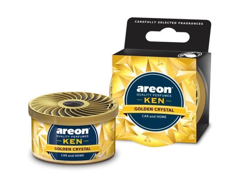 Освежитель воздуха "Areon KEN" в банке, Golden Crystal\Золотой кристал /1/12