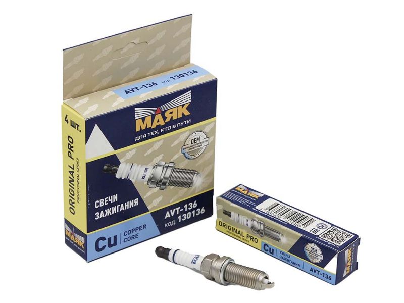 Свечи зажигания для а/м  NISSAN/INFINITI/RENAULT,VESTA, X-RAY, GRANTA H4M/11182 Cu copper core AVT-1
