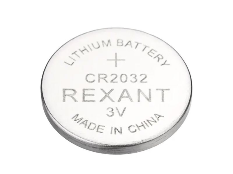 Батарейки литиевые CR2032 3В блистер 1 шт. REXANT /1