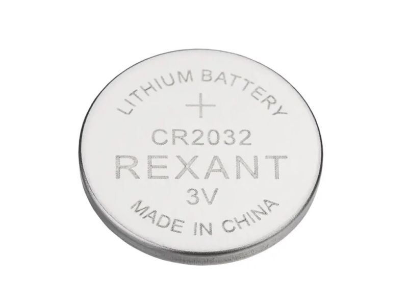 Батарейки литиевые CR2032 3В блистер 5 шт. REXANT /5