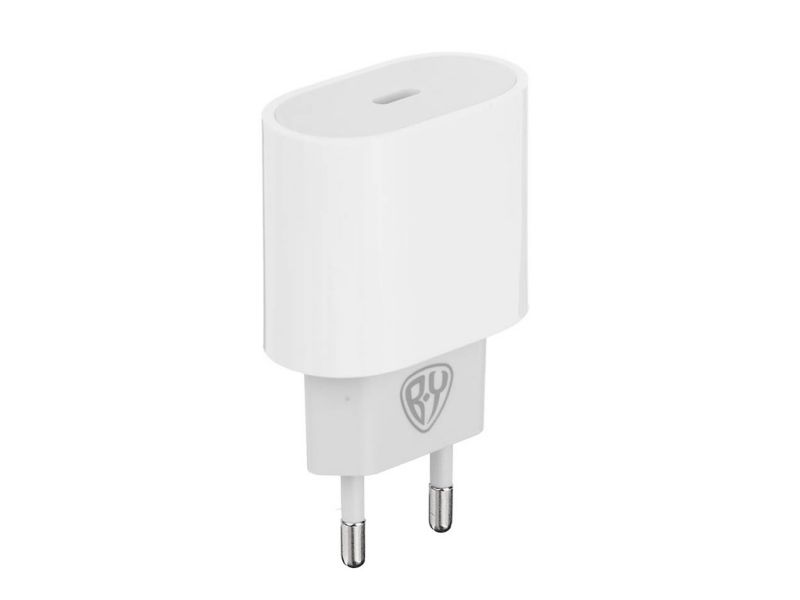 СЗУ 220В, с кабелем BY Ньютон 20Вт,USB-C PD,каб С-С,3А,100см,110-240В,белый