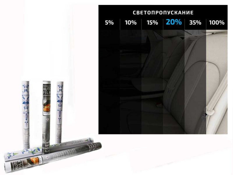 Плёнка тонировочная MTF "Америка"    20% (0.5м х 3м) /1/30