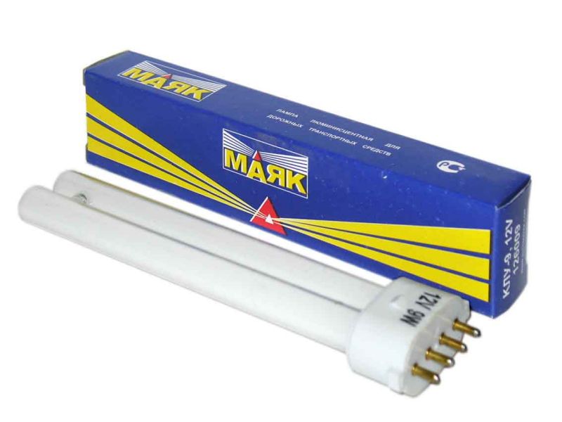 Лампа МАЯК КЛУ-9 12V (в плафон для а\м Газель)