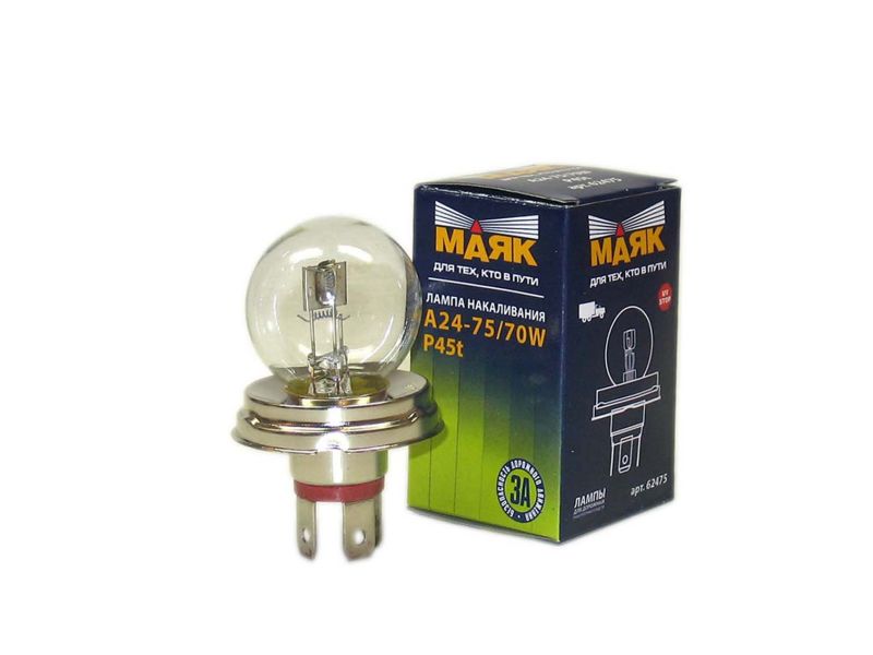 Лампа МАЯК A24V 75/70W P45t /10/100