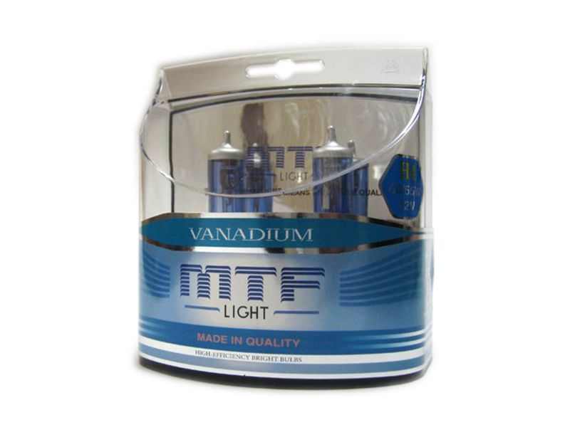Набор ламп MTF H4 12V60/55W Vanadium 5000K (Корея)