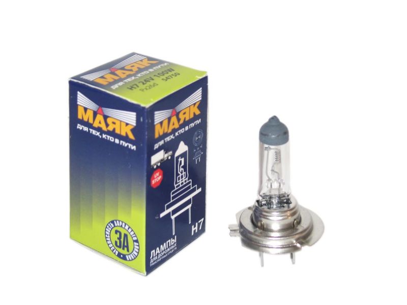 Лампа МАЯК Н7 24-100 Px26d/ 10/100/400