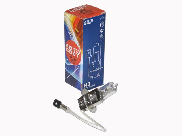 Лампа АВТОСВЕТ H3 12V-55W Pk22s  /10