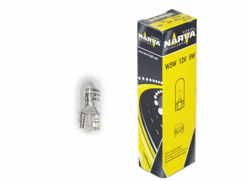Лампа Narva W5W 12V 5W   W2,1x9,5d    17177 /10/200