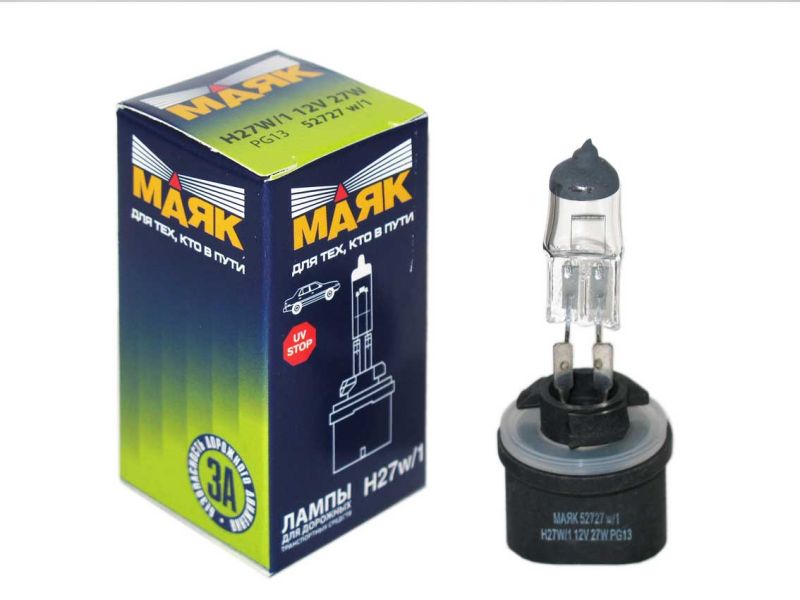 Лампа МАЯК H27 12V 27W PG13 1/10/100