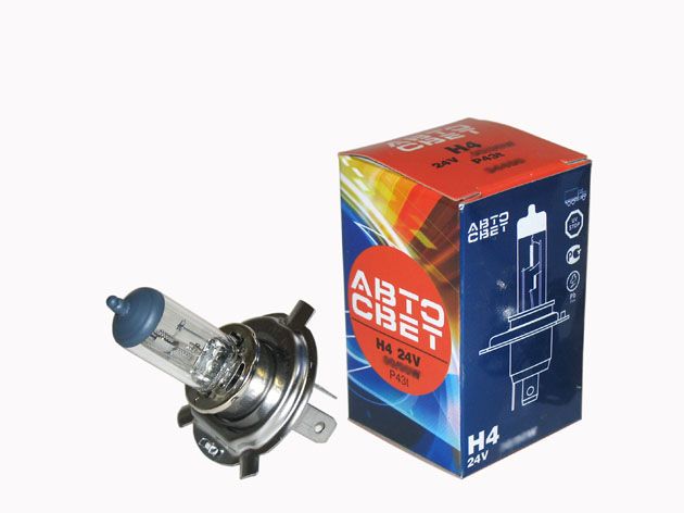 Лампа АВТОСВЕТ H4 24V 75/70W P43t /10