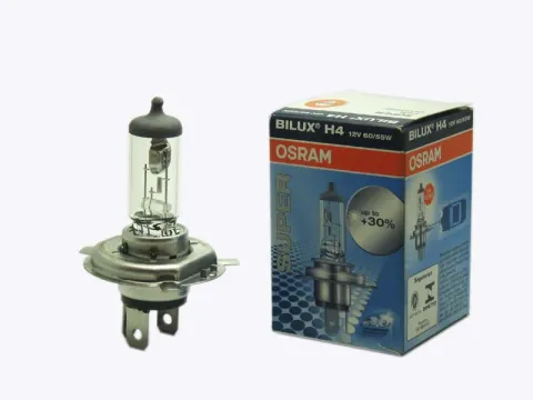 Лампа Osram H4 12V60/55W+30%  P43t  64193SUP 1/10/100