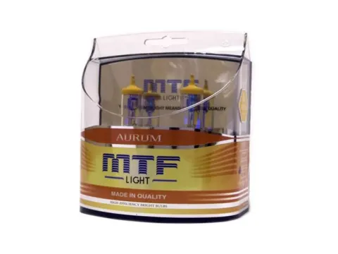 Набор ламп MTF H4 12V60/55W Aurum 3000K (Корея)