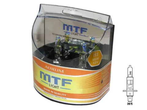 Набор ламп MTF H1 12V55W Aurum 3000K (Корея)