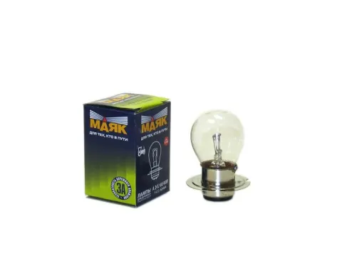 Лампа МАЯК A24V 60/40W P42d (лампа тракторная) 10/100