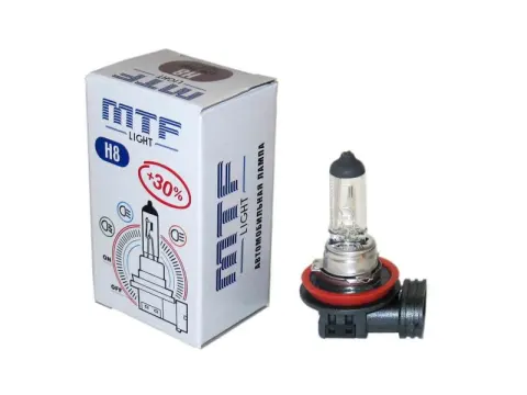 Лампа MTF Н8 12V35W Standart+30% 2900K (Корея)
