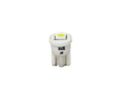 Светодиод 24V T10 1SMD W2,1x9,5D WHITE "Маяк"/10