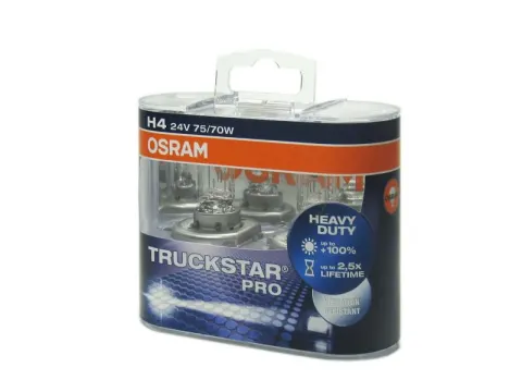 Лампа Osram H4 24V75/70W +100% TRUCKSTAR PRO (компл)