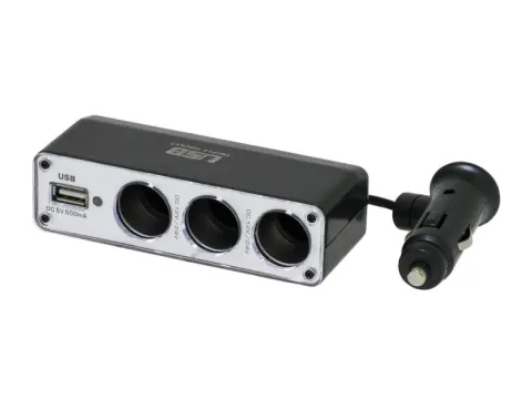 Разветвитель гнезда прикуривателя WF 096 3гн+1 USB /1/156_