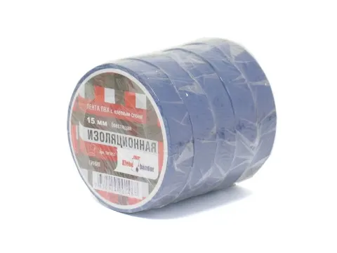 Изолента 15мм*20м "Klebebander" синяя TIK505T /8/200