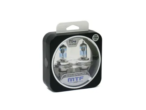 Набор ламп MTF H4 12V55W Argentum+130% 3300K (Корея)