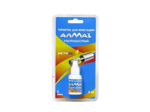 Герметик для фиксации "Алмаз" Ультрабыстрый 6гр. (блистер)