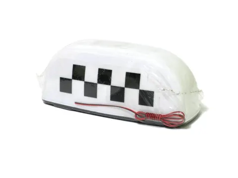 Знак "TAXI" магнитный,  с подсветкой 12V белый/1/8